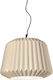 Ondaluce Plumcake Pendant Light Suspension for Socket E27 Beige