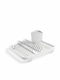 Umbra Sinkin Dish Drainer Metallic in White Color 35.6x27.9x13.3cm