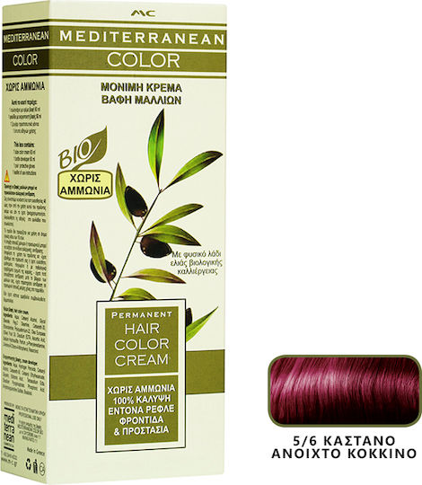 Mediterranean Cosmetics Mediterranean Hair Color Cream Bio Βαφή Μαλλιών Χωρίς Αμμωνία 60ml