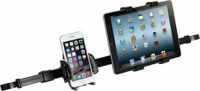 Mobile Phone Holder and Tablet Car TH-1389 with Adjustable Hooks Black