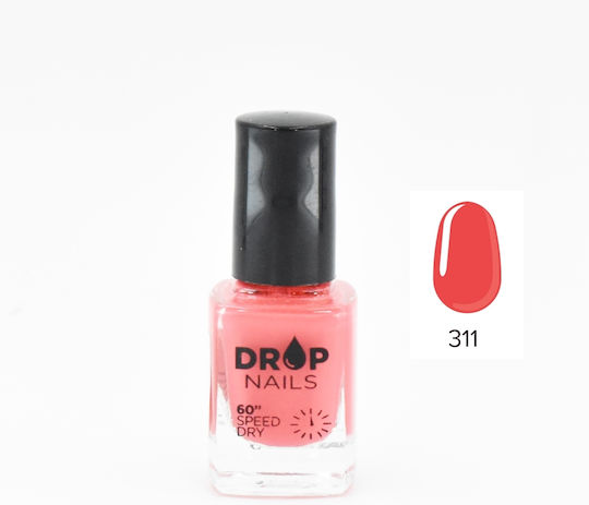 Drop Cosmetics Up To 7 Days Nail Polish Long Lasting Black 12ml