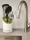 Plastic White Cutlery Drainer 12x12.5x14cm