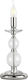 Ondaluce Vivaldi Glass Table Lamp for Socket E14 with Transparent Shade and Base