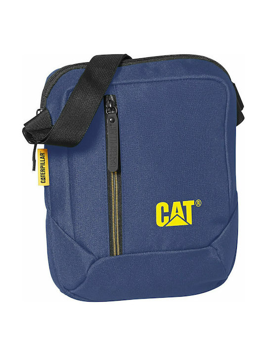CAT Project Ανδρική Τσάντα Ώμου / Χιαστί σε Μπλε χρώμα
