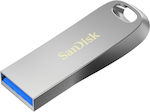 Sandisk Ultra Luxe 256GB USB 3.1 Stick Silber