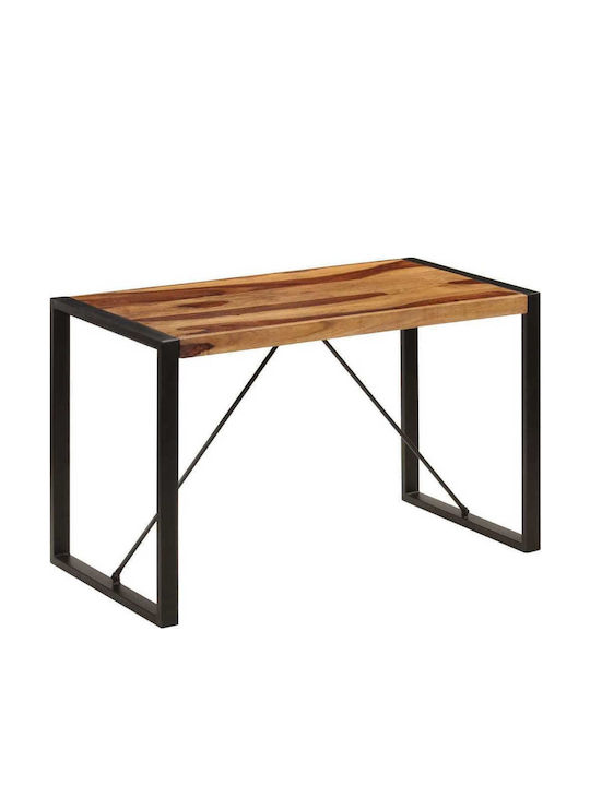 Tisch Speisesaal aus Massivholz & Metall 120x60x76cm