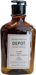 Depot Depot Men's Bubble Bath Gel with Aloe Vera and Mint Scent 250ml