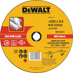 Dewalt Grinding Disc Metal 230mm Set 1pcs