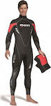 Mares Pioneer Full Diving Suit Double Lined with Zip Red 5mm 1104707