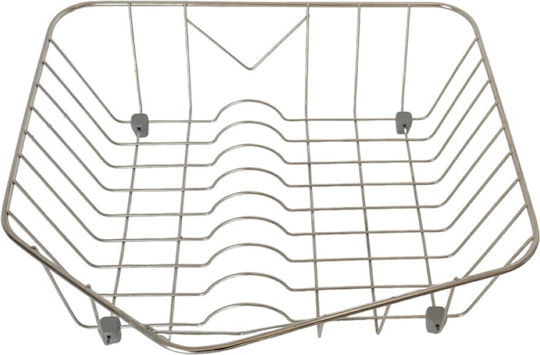 Sanitec Νο 9 Στραγγιστήρι Γούρνας Inox Ασημί 40x32cm