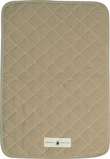 Greenwich Polo Club Essential Σουπλά Υφασμάτινο Μπεζ 45x30cm