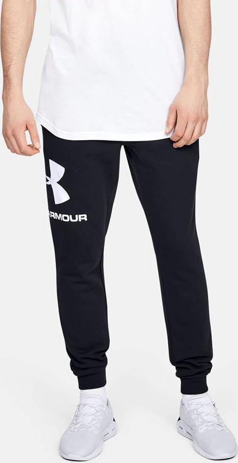 Under Armour Rival Fleece Παντελόνι Φόρμας με Λάστιχο Μαύρο 1345627-001 ...