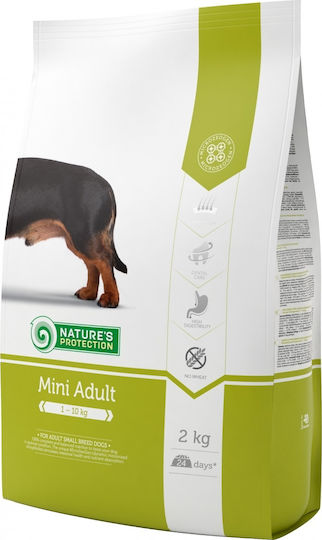 Nature's Protection Mini Adult 2kg Dry Food Grain-Free for Adult Small Breed Dogs with Chicken and Poultry