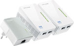 TP-LINK TL-WPA4220T KIT v4 Powerline Triple Wi‑Fi 4 and 2 Ethernet Ports