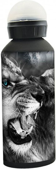 Back Me Up Kids Water Bottle Stainless Steel with Screw Cap Non Spill Lion 580ml