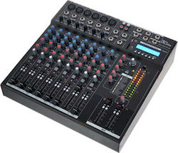 The t.mix 1202 FXMP USB Analoge Konsole 12 Kanäle mit Phantom Power & 6 XLR-Eingänge & Bluetooth