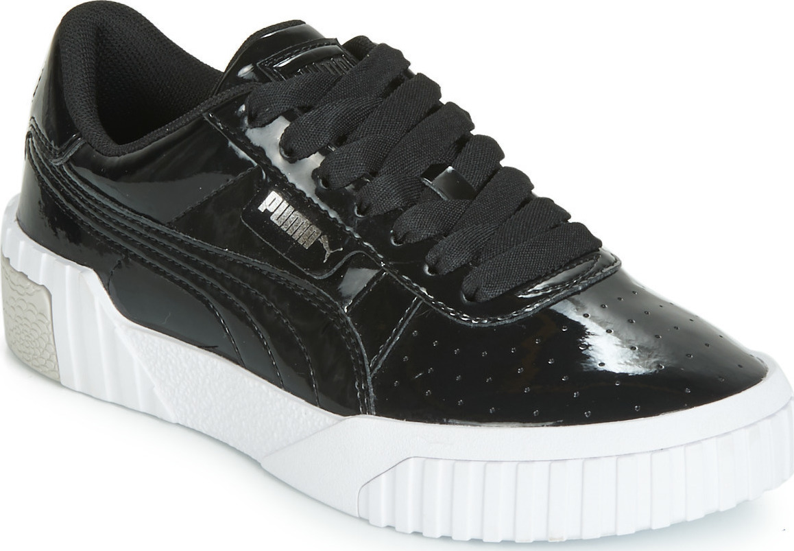 puma cali white patent
