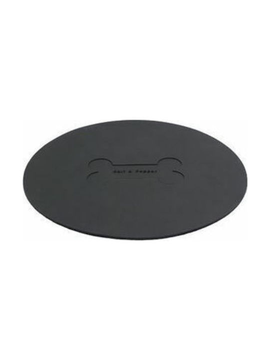 Salt & Pepper Placemats Rotund Plastic Negru 1buc