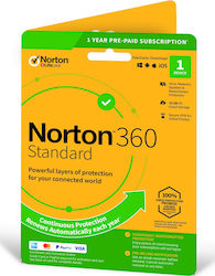 Norton 360 Standard για 1 Συσκευή και 1 Έτος Χρήσης (Ηλεκτρονική Άδεια)