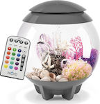 Oase BiOrb Halo 15 MCR Led Aquarium mit einer Kapazität von 15Es mit Beleuchtung, Pumpe, Filter und 30x33cm. Gray