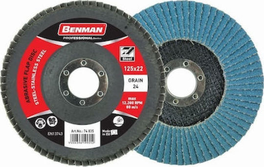 Benman Grinding Disc Metal P60 125mm Set 1pcs