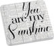 Espiel Sunshine Coaster Ceramic White 9.5x9.5cm 2pcs