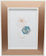 Ankor Wooden Photo Frame with Rose Gold Frame