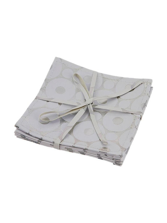 Espiel Fabric Gray Coasters 10x10cm 24pcs