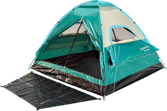 Panda Junior Breeze 3.1 Καλοκαιρινή Σκηνή Camping Igloo Πράσινη για 3 Άτομα 205x205x130εκ.