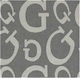 Espiel Untersetzer Stoff Grey-Silver 10x10cm 6Stück