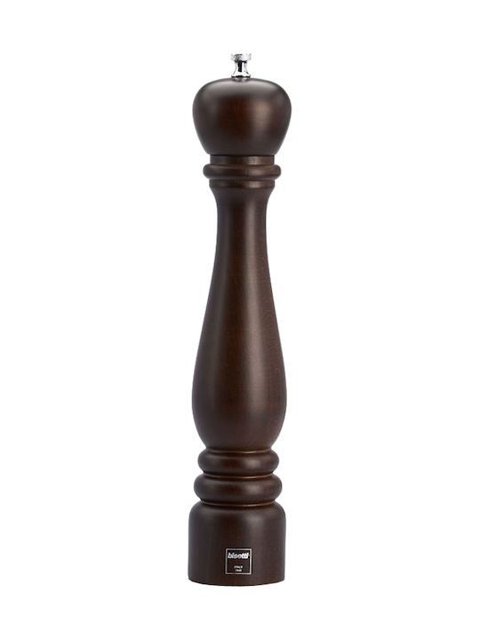 Bisetti Roma Manual Wooden Pepper Mill 33cm Brown