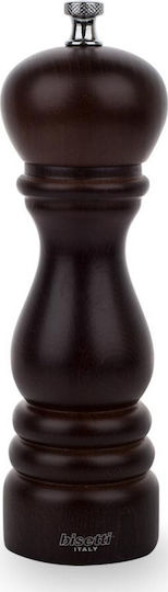Bisetti Roma Handbuch Gewürzmühlen Hölzernes in Braun Farbe 19cm 1Stück