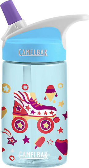 Camelbak Eddy Kids Kids Water Bottle Plastic with Straw Light Blue 400ml