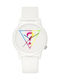 Guess Watch with Rubber Strap White V1024M1