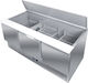 Karamco Английски превод: Stainless Steel Refrigerator Counter Салата 368лт with 3 Doors and Cooling Machine +2/+8°C L136xW70xH85см SF903