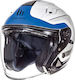 MT Avenue SV Crossroad White/Blue Motorradhelm Jet ECE 22.05