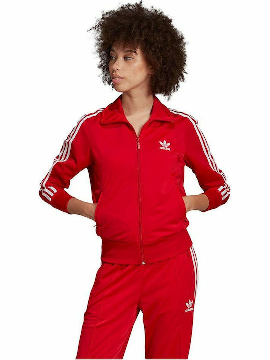 Adidas Superstar Γυναικείο Αθλητικό Μπουφάν Κόκκινο
