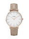 Cluse Watch with Beige Leather Strap CW0101201015