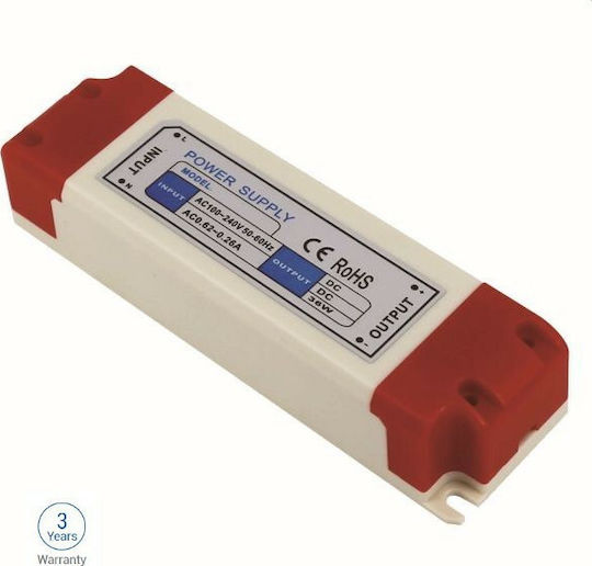 Optonica LED Power Supply IP20 Power 36W with Output Voltage 12V