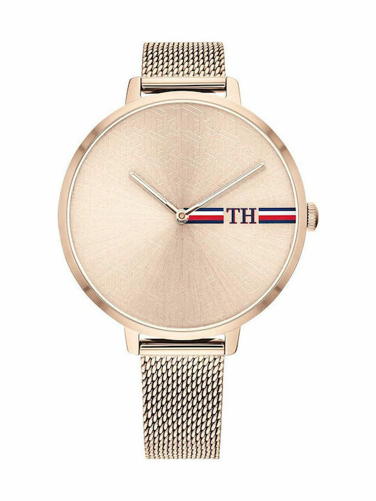 Tommy Hilfiger Alexa Γυναικείο Ρολόι 38mm Μπαταρίας με Ροζ Χρυσό Μεταλλικό Μπρασελέ