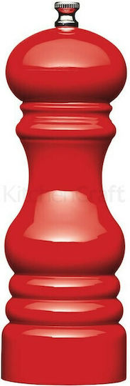 Kitchen Craft Masterclass Set Manual Râșnițe Condimente din Plastic în Culoare Roșu 17cm 1buc