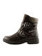 Ghete dama Biker Culoare Full Face Maro
