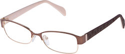 Tous Eyeglass Frame Brown VTO321 0R26