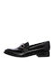 Geox Leather Women's Loafers in Black Color