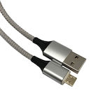 Energenie Braided / Magnetic USB 2.0 to micro USB Cable Ασημί 1m (NG-MAGNET-MICRO)