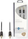 Nedis 3,5mm Klinkenkabel 3,5mm Stecker - 3,5mm Stecker Schwarz 10m mit Vergoldeten Anschlüssen CABW22000AT100