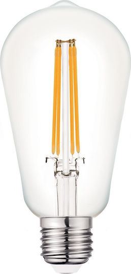VK Lighting LED-Lampe 6.5W 138mm für Fassung E27 und Form ST64 Warmes Weiß 806lm