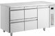 Inomak Английски превод: Stainless Steel Refrigerator Counter 421лт with 4 Drawers, 1 Door and Cooling Machine 0/+10°C L154.45xW70xH87.5см Ramnus