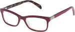 Tous Plastic Eyeglass Frame Purple VTO881 0XAB