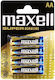Maxell Super Alkaline Alcaline AA 1.5V 4buc